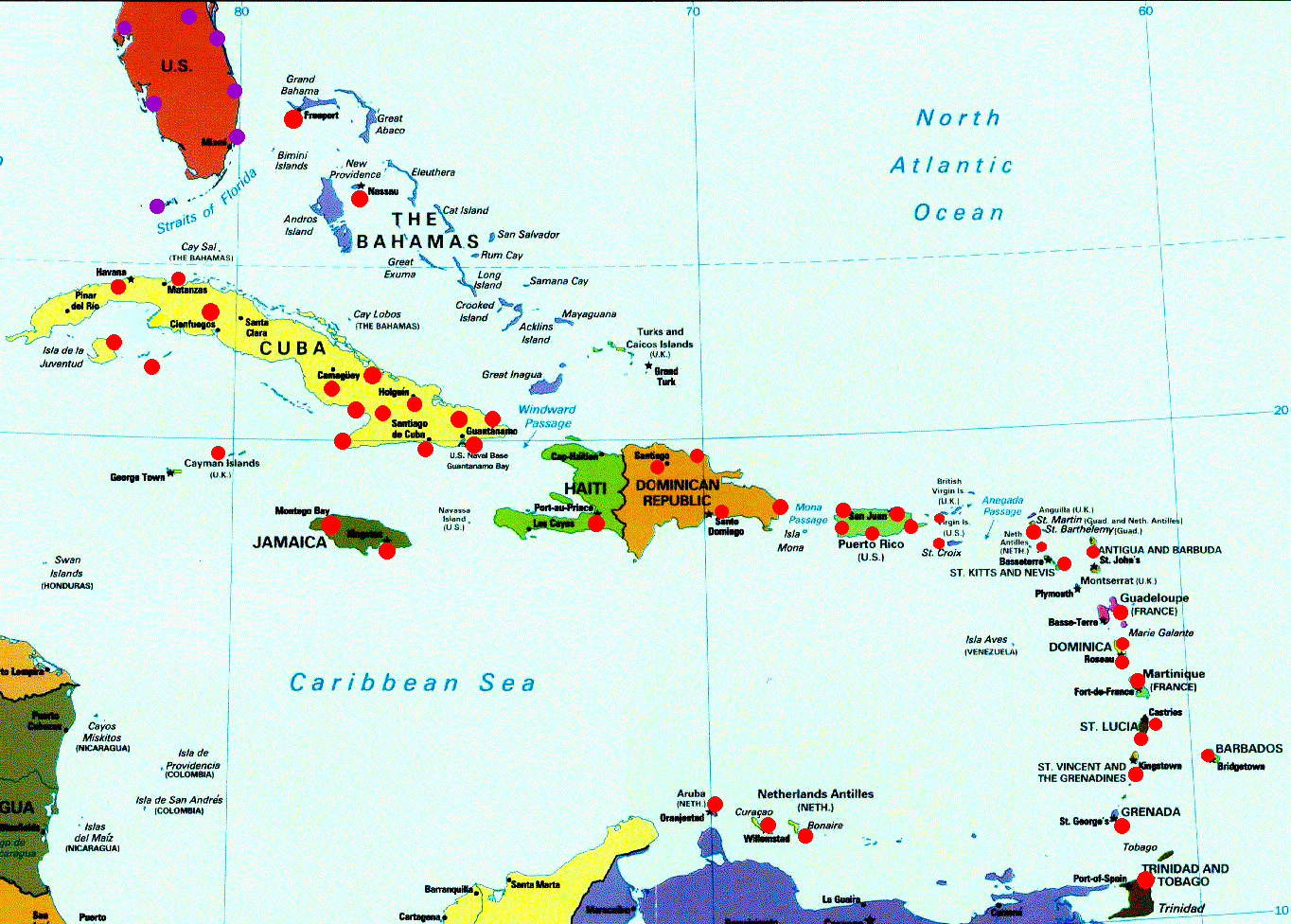 map of all caribbean islands        <h3 class=