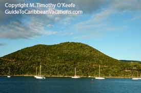 Virgin Gorda Sailboats at Cow Hill copyright M. Timothy O'Keefe - Guide To Caribbean Vacations.com